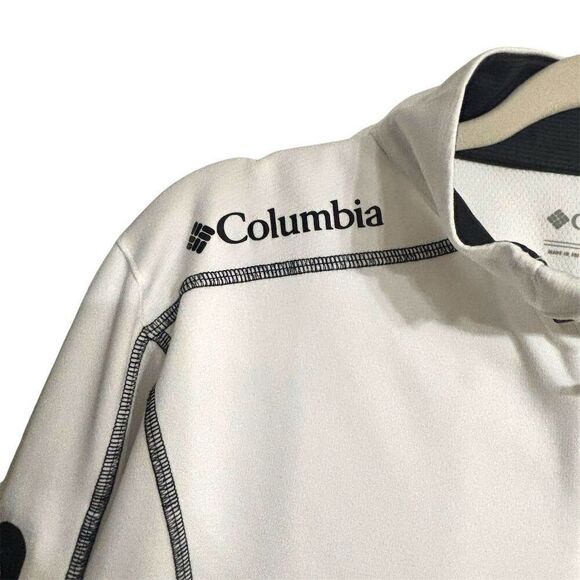 Columbia Men's White Golf Jacket M TCU Horned Frogs Omni-Wick Pullover - Picture 4 of 5